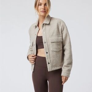 Vuori Sycamore Short Shirt Jacket Dark Salt Small